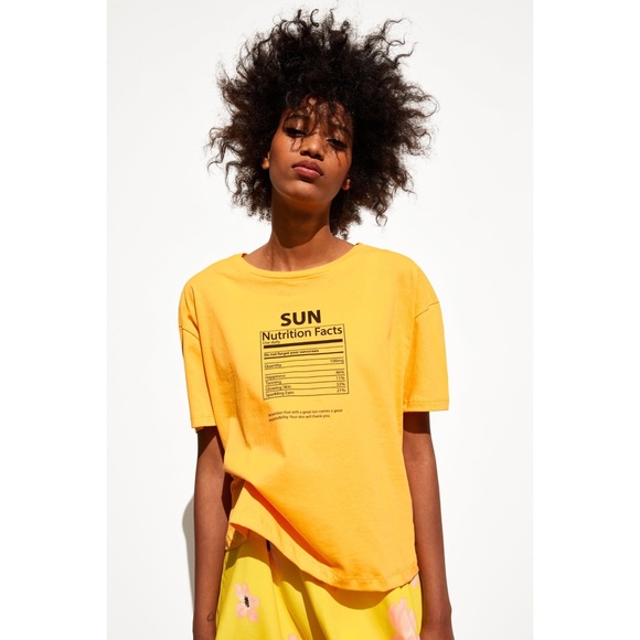 Tops - Zara sun nutrition shirt